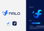 design modern minimalist saas tech app logo and brand identity with branding kit